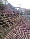 Alter Dachstuhl vor der Sanierung